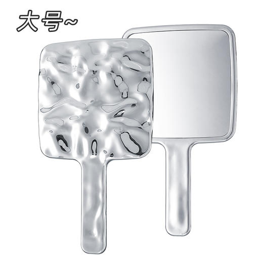 「19.9到手大小两个」网红高级感手持化妆镜居家日用复古ins风镜子女随身便携手拿美容镜 商品图3