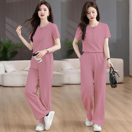 时尚纯色，多扣休闲套装HR-KSM8507 商品图0