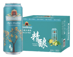 凯撒王精酿桂花白啤500ml*12/箱