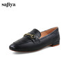 Safiya/索菲娅2024复古金属扣真皮石头纹通勤单鞋 SF41112413 商品缩略图0