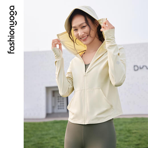 凡圣瑜伽轻薄透气防晒外套F14806 商品图6