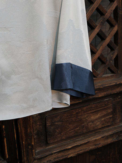 限量款 |STJINGx凯喜雅x故宫 |千里江山流光一字领插肩撞色上衣(不退不换) 商品图11