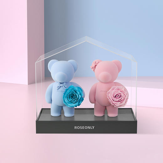 【爱之屋-公仔】ROSEONLY诺誓 永生玫瑰 公仔系列 爱之屋公仔 心意熊  送朋友 商品图3