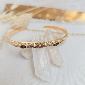 北京仓｜Leticia Ponti-Jonc Marquise-碧玺 手镯［法国设计师］