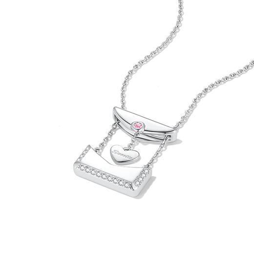 ZEGL设计师925银小情书系列告白信封项链女款2024高级感锁骨颈链 商品图2