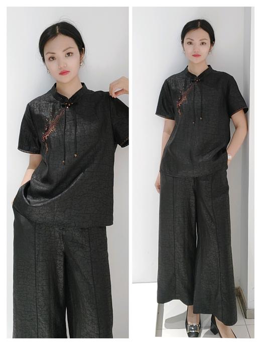 488207香云纱九分阔腿裤 商品图1