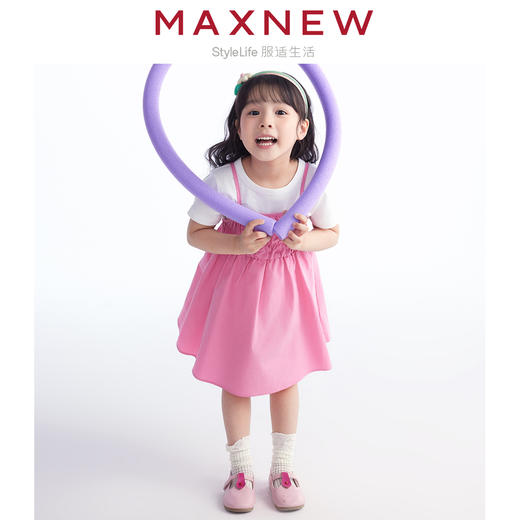 【裙装】 小童舒爽亲肤云感棉立体褶裥时尚连衣裙 1N2355307 商品图3