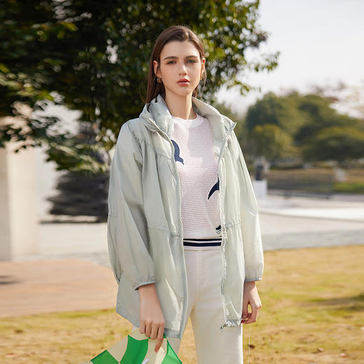 【连帽防晒服】24年春夏新品女士防紫外线透气凉感女薄款外套 商品图3