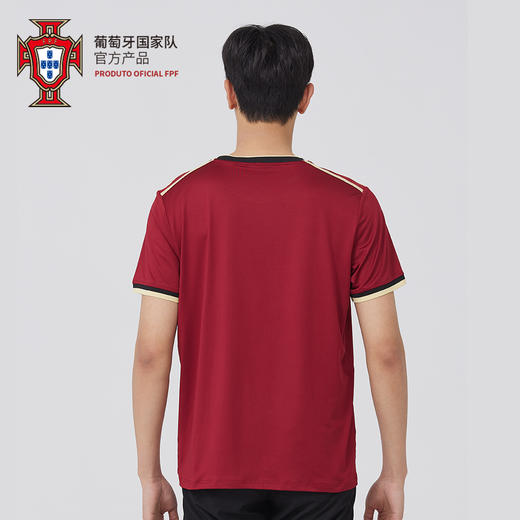葡萄牙国家队官方商品丨红金复古T恤经典队徽夏季短袖运动足球迷 商品图4