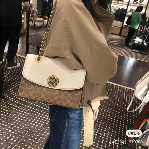 纯原 COACH 蔻驰30585 山茶花Parker经典系列链条包 商品图6