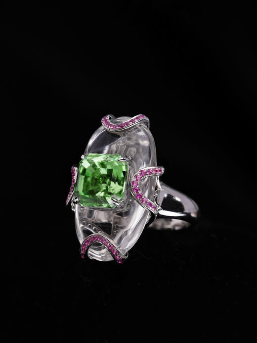 LUCINE高级珠宝｜水晶宫碧玺戒指 商品图3