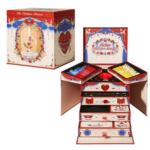 mobee玩具女孩生日礼物7-14岁diy手工制作小女童6-10岁六一儿童节礼物 甜心公主DIY装扮礼盒（616pcs） 审美启蒙；爱心提包 串珠 发卡 发绳 发箍化妆镜等 商品图6