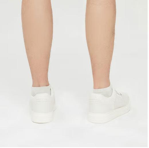 ARMANI 阿玛尼 2024春夏新品 男士系带低帮拼接休闲运动鞋 520礼物 米白色 X4X657 XR101 T847 5/39 商品图8