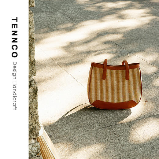 TENNCO 原创「沙滩包」2024春夏新款法式度假编织包草编单肩腋下包 商品图6