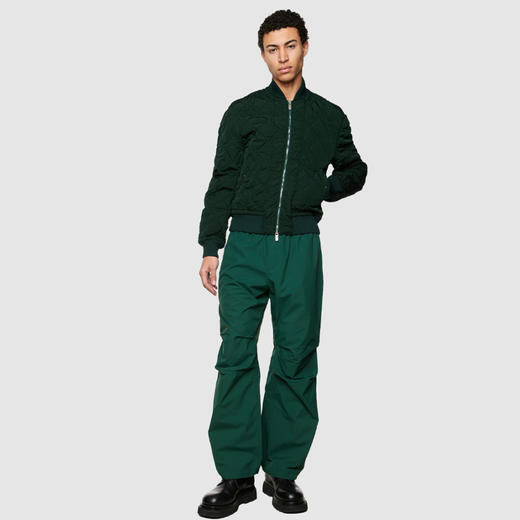 BURBERRY 巴宝莉 男士马术骑士徽标刺绣绗缝尼龙棉服 绿色 8083809 B8636 商品图3