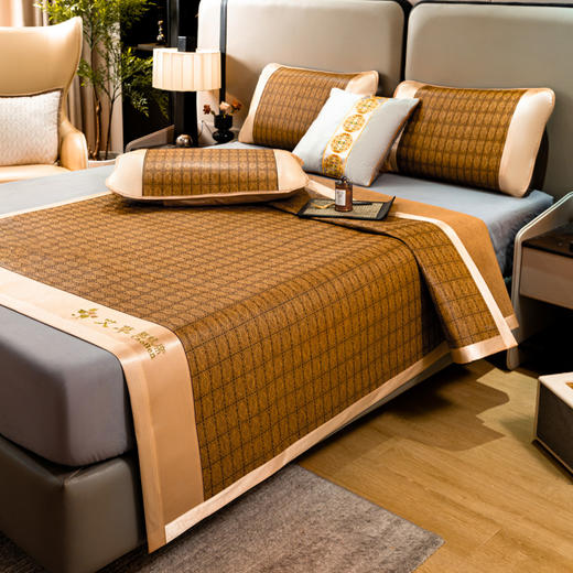  【紫韵家纺】紫韵 艾草驱蚊藤席 ZY-BT1691 180*200cm 商品图0