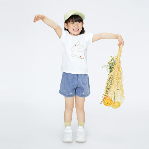 女童牛仔短裤新款安奈儿童装实体店同款XG426598 商品图3