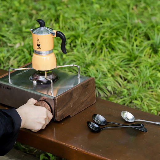 Ceremorning一拍即he周边 定制咖啡杯测勺户外便携勺托不锈钢 商品图2