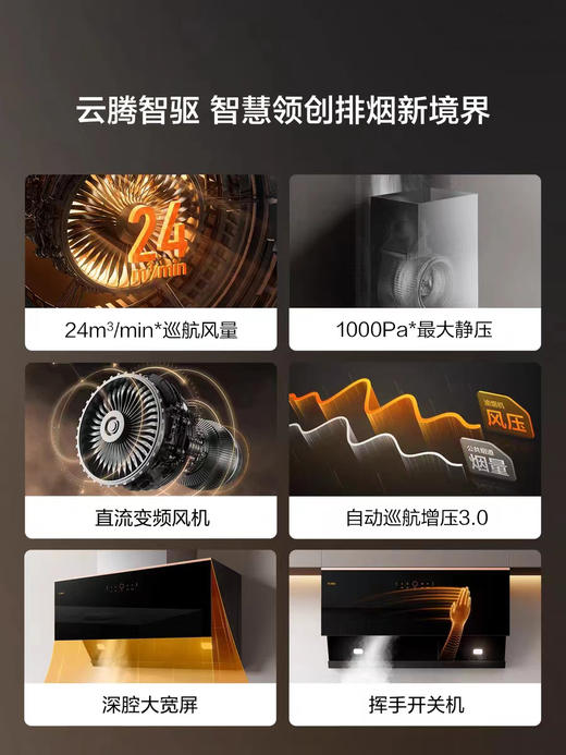 方太24m³巡航风量JCD15T+02-TH29B变频侧吸式烟灶套装挥手开关家用抽吸油烟机燃气灶套餐5.2kw官方正品 商品图1