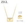 ZEGL设计师925银小情书系列情侣信封项链女2024新款高级感锁骨链 商品缩略图0