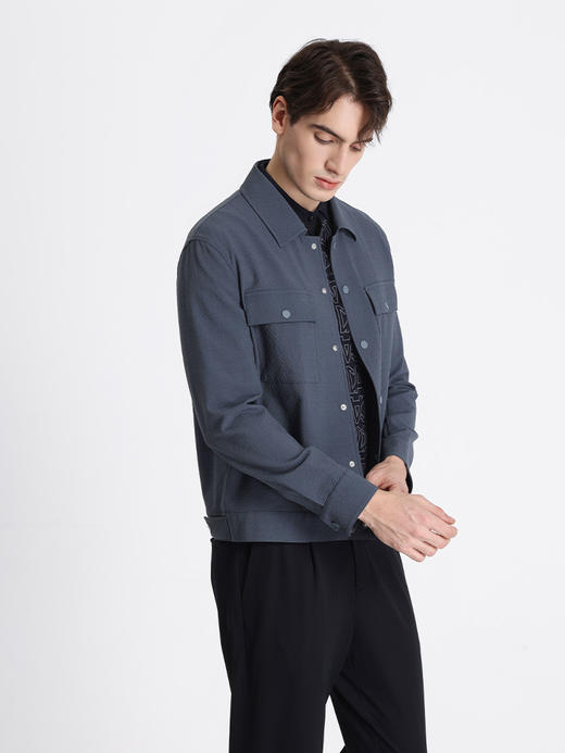 callisto深灰绵羊毛混纺夹克 STFEJ202T 商品图1