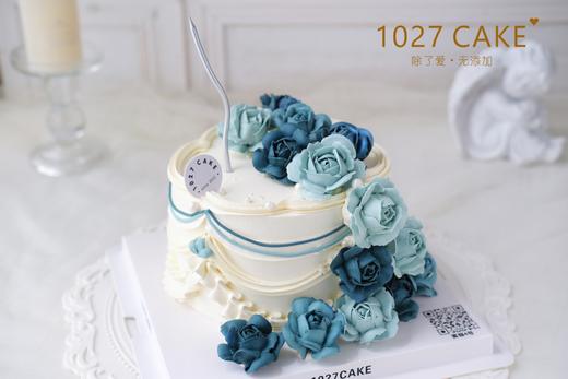 1027CAKE |    韩式裱花 蓝色系 商品图0