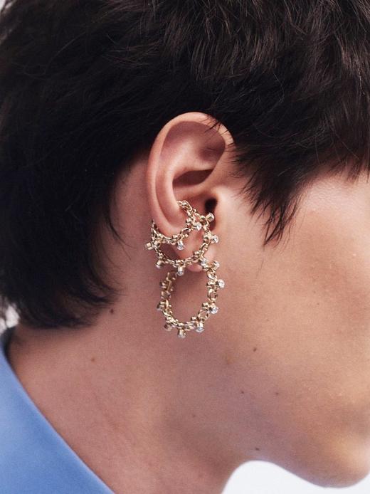 Chabaux CRISTAL BLOSSOM系列cristal耳挂 S/M（单个） 商品图0