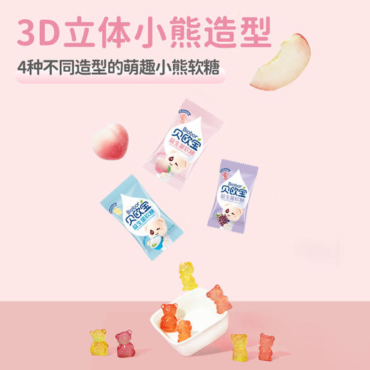 【4袋益生菌软糖+1瓶叶黄素+1瓶DHA】贝欧宝益生菌软糖  美国进口活性菌  明星同款 商品图2