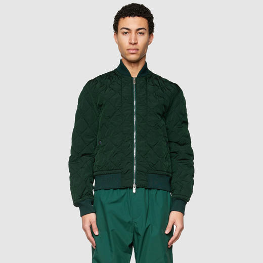 BURBERRY 巴宝莉 男士马术骑士徽标刺绣绗缝尼龙棉服 绿色 8083809 B8636 商品图1