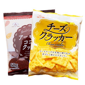 京品良町 芝士苏打/扁桃仁可可味曲奇饼干60g/袋