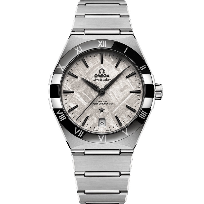 欧米茄星座系列 41毫米, 精钢表壳 搭配 精钢表链