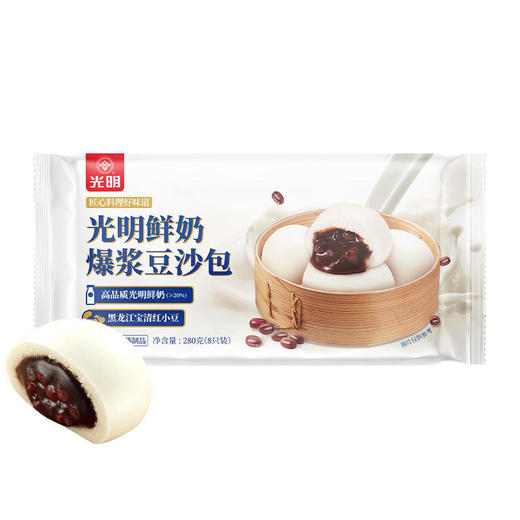 光明280g爆浆豆沙包 商品图0