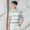 【高端系列】柒牌短袖T恤男2024夏季新款条纹伊力特弹力圆领上衣	126T71680 商品缩略图1