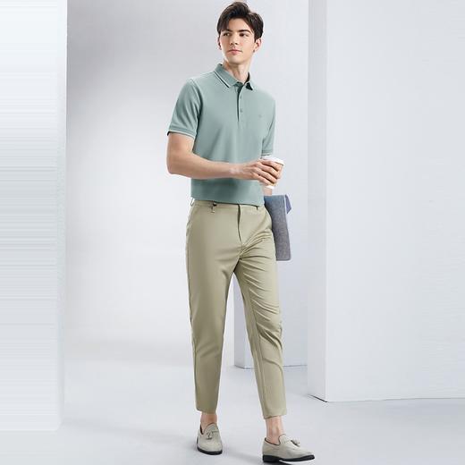 【不变形领】【5A抗菌2A防螨】柒牌男士短袖polo衫夏季新款冰爽棉透气休闲上衣	126T70380 商品图3