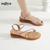 Safiya/索菲娅2025夏季 波西米亚闪钻露趾度假休闲细带凉鞋 SF42115161/SFD2115161 商品缩略图0