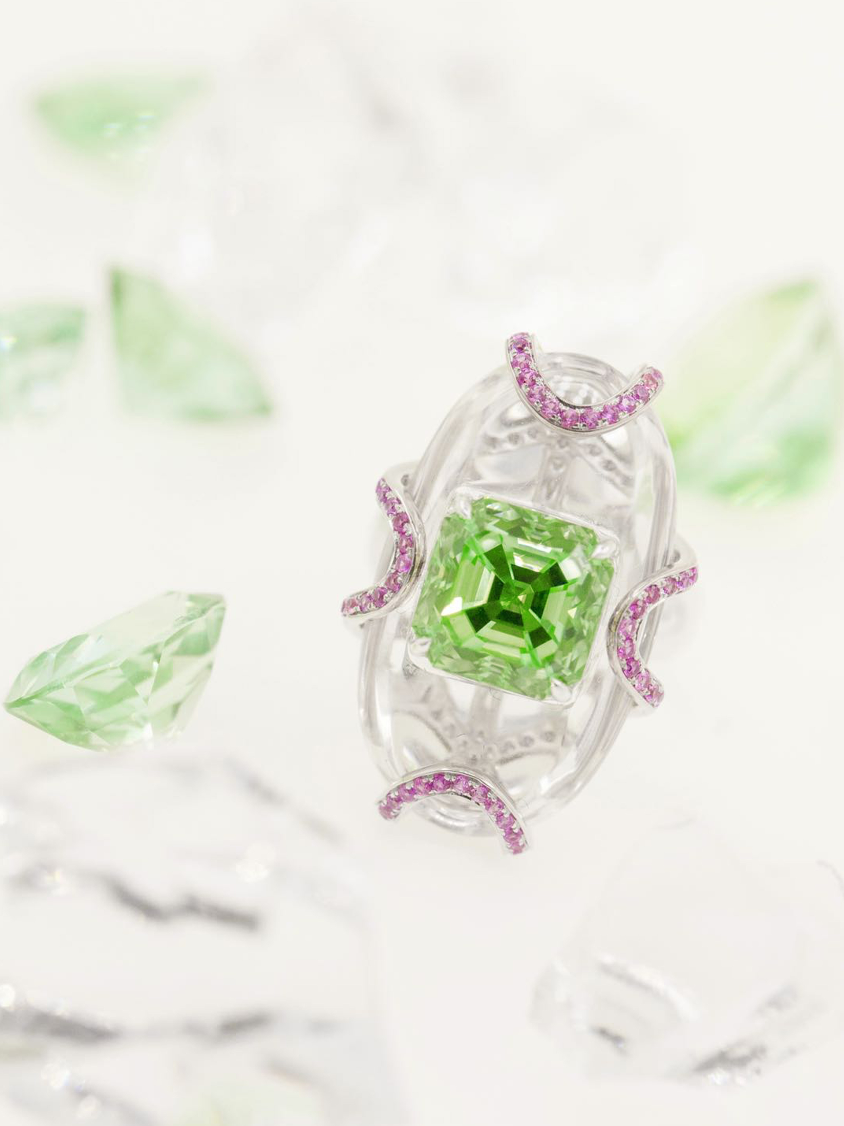 LUCINE高级珠宝｜水晶宫碧玺戒指