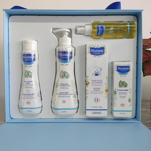 【新生儿明星礼盒】妙思乐婴幼儿洗护礼盒5件套套装儿童婴儿沐浴露面霜套盒二合一护肤 商品图3