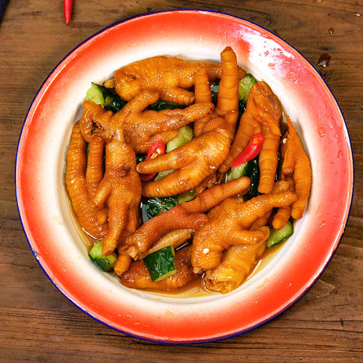 闽味蒜蓉有骨鸡爪卤味带骨蒜香鸡脚400g 商品图6