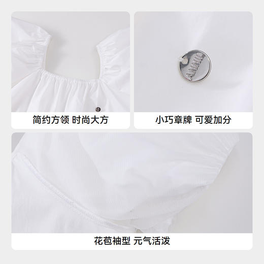 女童小A摆甜美短袖上衣新款安奈儿童装实体店同款AG421811 商品图4