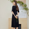 玳莎弹力真丝针织连衣裙24新品夏季纯色修身气质女神范高级感裙子  CB35102 商品缩略图3