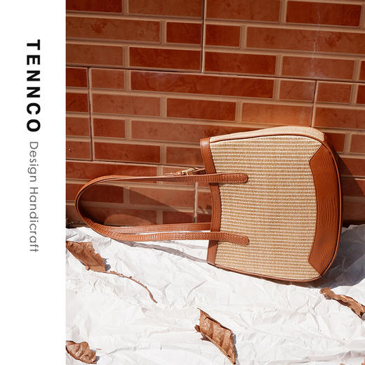 TENNCO 原创「沙滩包」2024春夏新款法式度假编织包草编单肩腋下包 商品图8