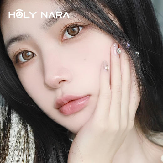 【年抛】Holy Nara氧气炸弹 蓝/棕 直径：14.5mm  着色直径：14.3 含水量38%（年抛1片/盒 不同度数请拍两盒） 商品图0