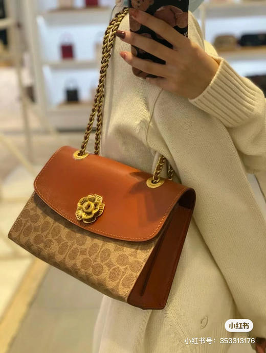 纯原 COACH 蔻驰30585山茶花Parker经典系列链条包 商品图11