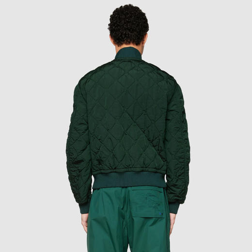 BURBERRY 巴宝莉 男士马术骑士徽标刺绣绗缝尼龙棉服 绿色 8083809 B8636 商品图2