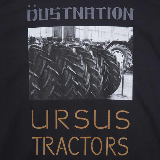 DUSTNATION TRACTORS S/S TEE 复古水洗圆领短袖印花T恤 商品图1