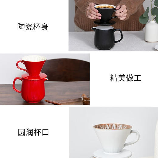 【清仓特惠4折，仅1件】乾唐轩活瓷杯花仙子咖啡滤杯水杯茶杯陶瓷杯子送礼手工定制 牙白+碧玺负离子 商品图5