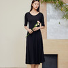 玳莎弹力真丝针织连衣裙24新品夏季纯色修身气质女神范高级感裙子  CB35102 商品缩略图1