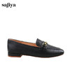 Safiya/索菲娅2024复古金属扣真皮石头纹通勤单鞋 SF41112413 商品缩略图5