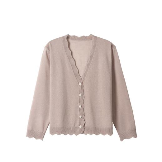 CC101-90956冰丝针织空调外套女士夏季短披肩薄款配裙子2024小外搭防晒开衫 商品图4