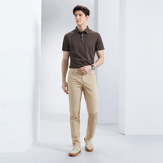 【含莱赛尔】柒牌休闲裤男春夏新品商务百搭五袋款男士修身直筒裤	126H72900 商品图3